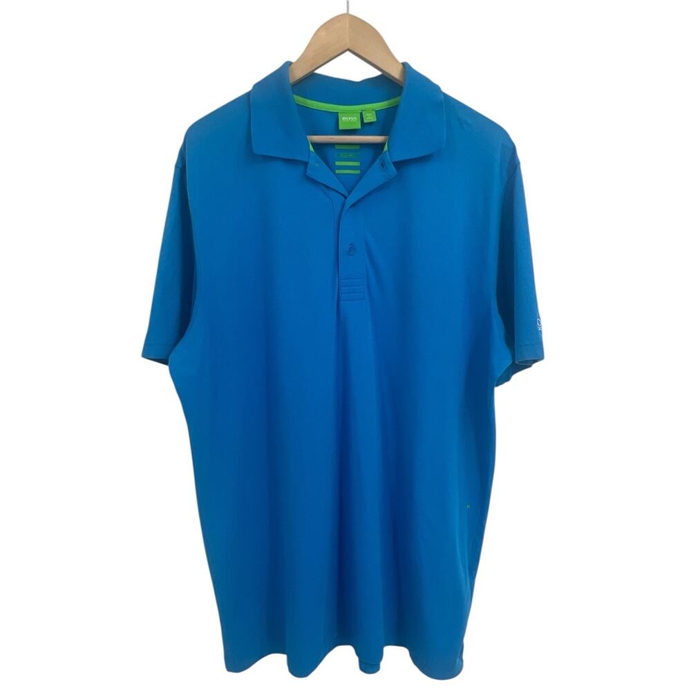 Hugo Boss Blue Classic Knit Polo Short XXL
